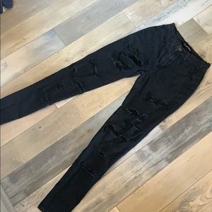 Black High Waisted Skinny Jeans